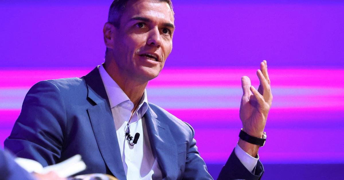 El presidente del Gobierno español, Pedro Sánchez, en una charla sobre "El futuro del multilateralismo" en la Cumbre de Acción para el Progreso Global 2025, en Londres, el 26 de septiembre de 2025.