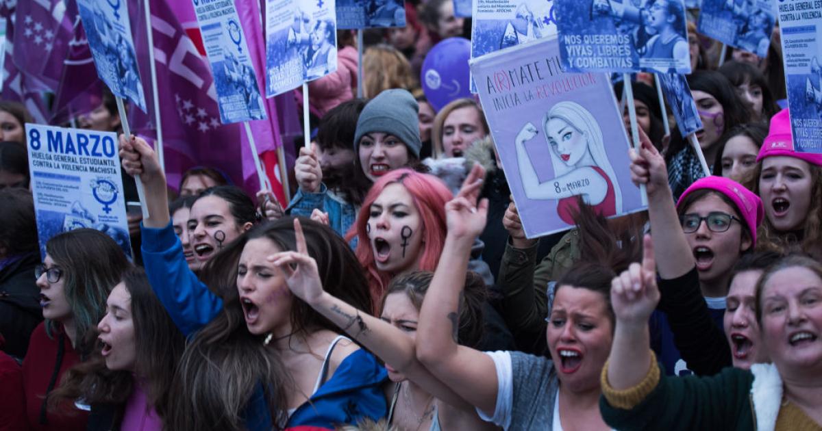 Manifestación del 8M de 2018 en Madrid.