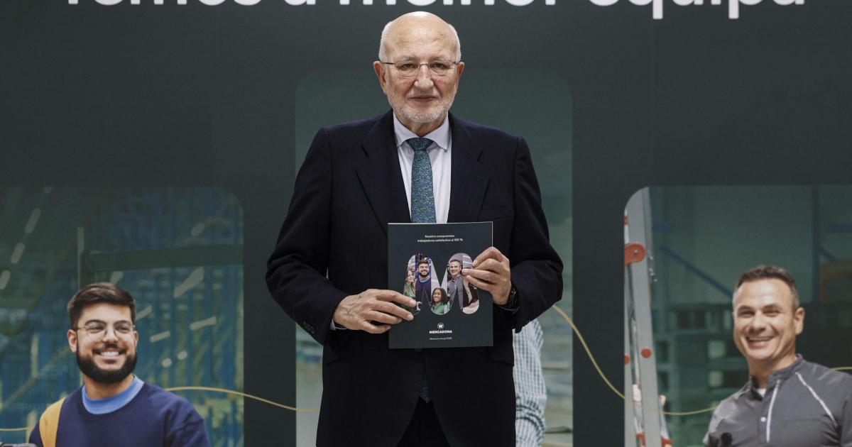 El presidente de Mercadona, Juan Roig, presenta los datos económicos de la compañía correspondientes al ejercicio de 2025 y las previsiones para 2026.