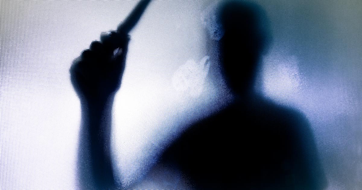 Silueta de un psicópata