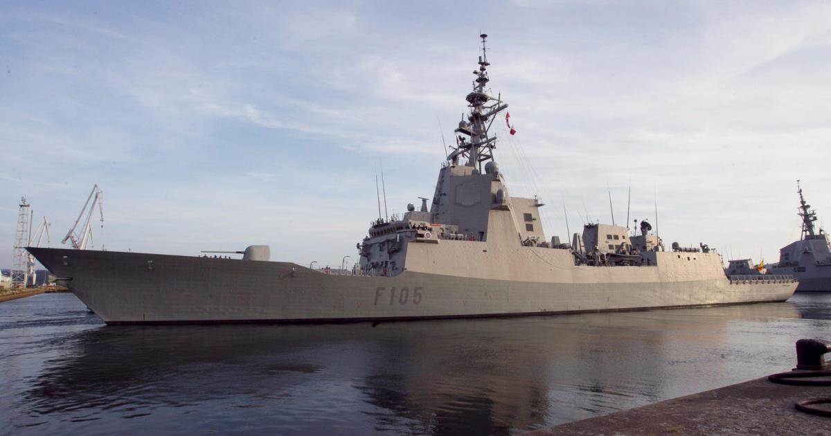 Imagen de archivo de la fragata Cristóbal Colón, ya operando en Chipre.