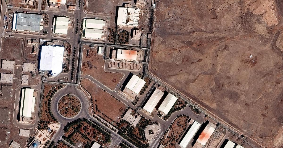 Imagen satelital Vantor que muestra el complejo nuclear de Natanz y la infraestructura circundante en la provincia de Isfahán (Irán), el 1 de marzo de 2026.