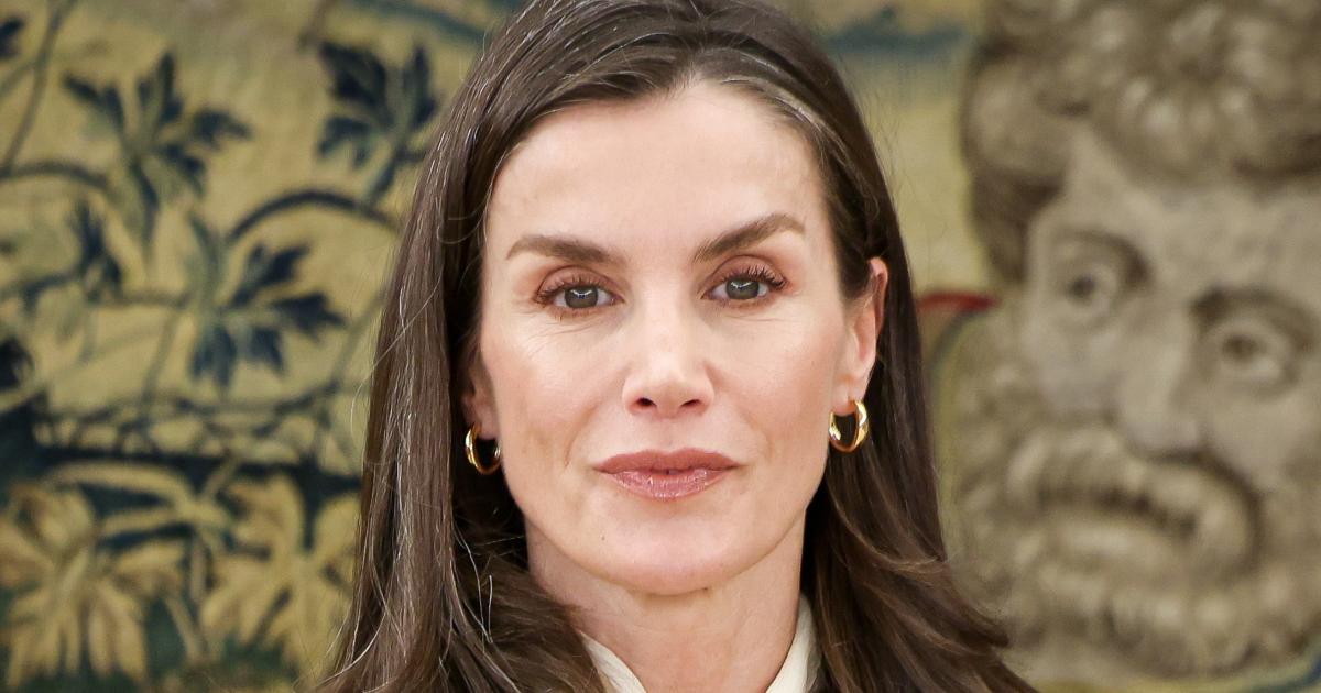 La reina Letizia en una jornada de audiencias en La Zarzuela