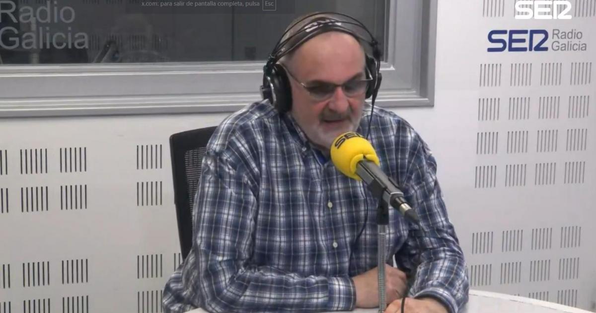 Antón Losada, este domingo en la Cadena SER.