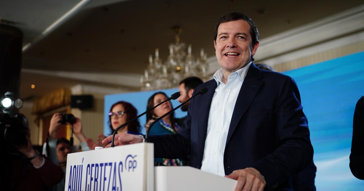 El candidato del Partido Popular en Castilla y León, Alfonso Fernández Mañueco.