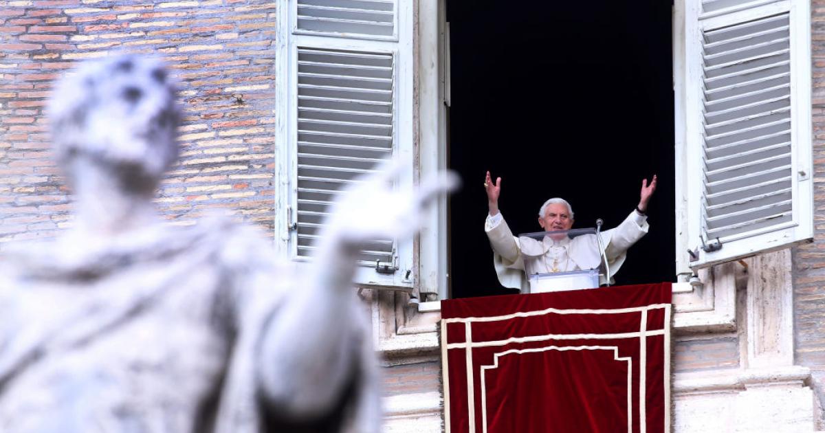 Benedicto XVI, el 27 de febrero de 2013