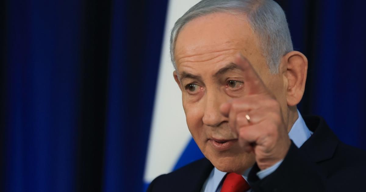 Benjamin Netanyahu, este jueves en su rueda de prensa