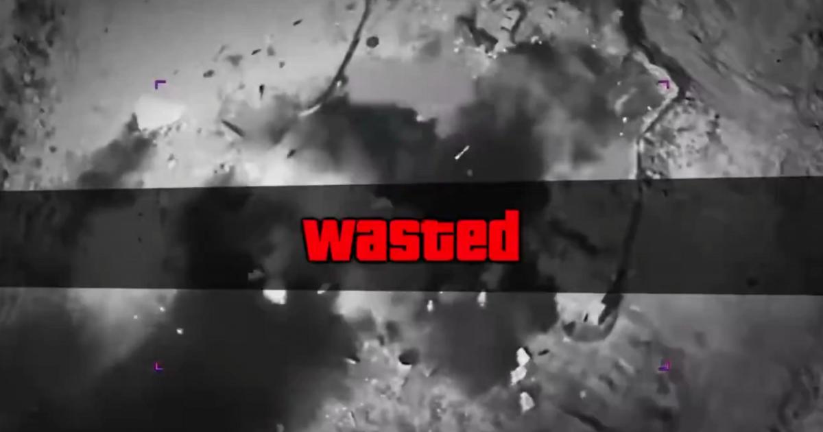 Captura de uno de los vídeos de propaganda de guerra publicado por la Casa Blanca, en el que ironiza con los bombardeos contra Irán con el popular videojuego Grand Theft Auto (GTA).