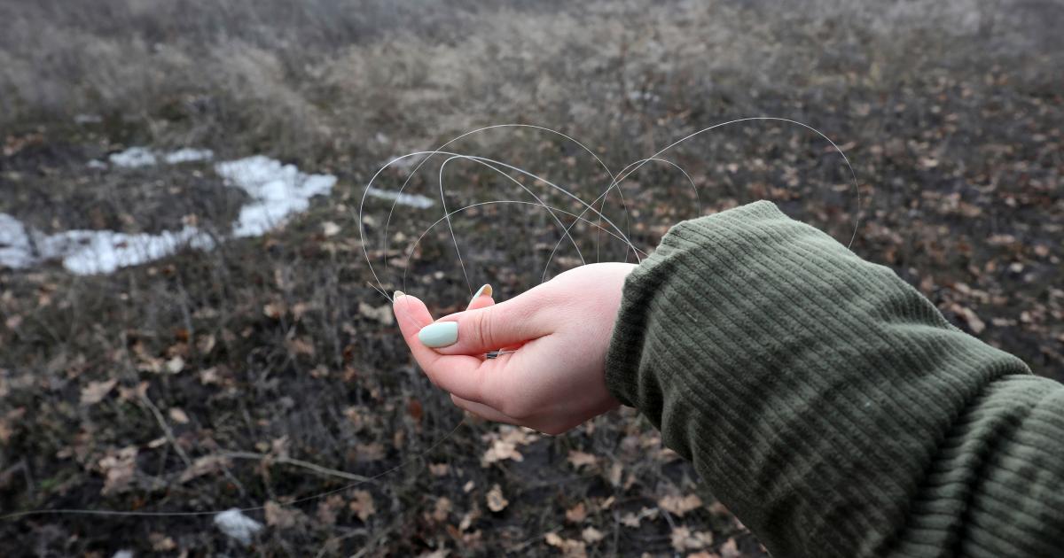 Un cable de fibra óptica en Ucrania en una imagen de archivo