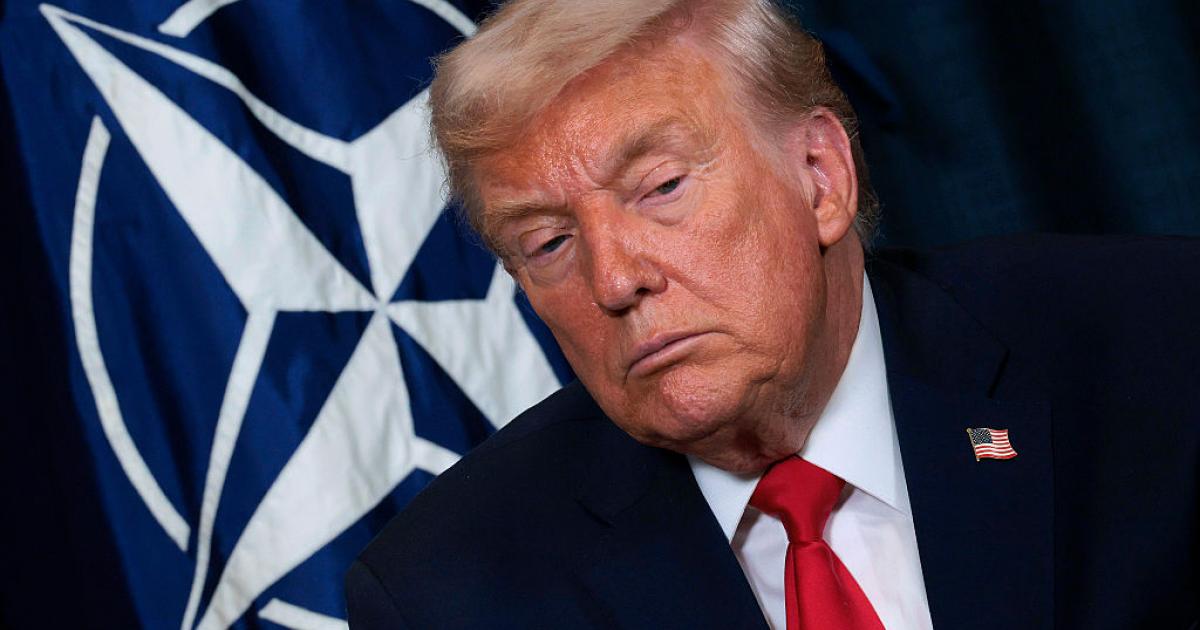 Donald Trump, en una reunión de la OTAN el passdo mes de enero