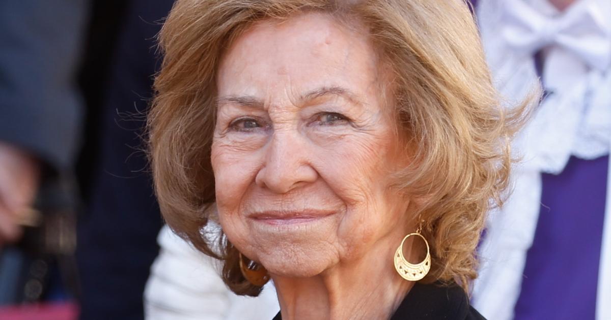 La reina Sofía en una procesión en Murcia en la Semana Santa de 2026