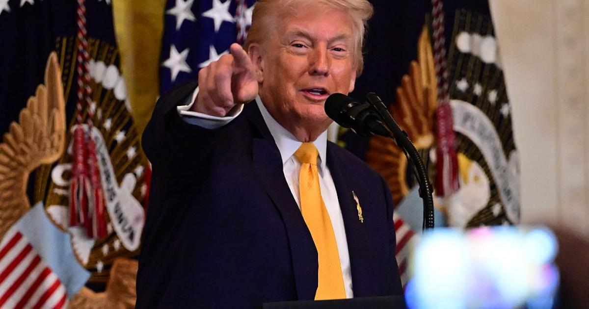 Donald Trump, durante un discurso