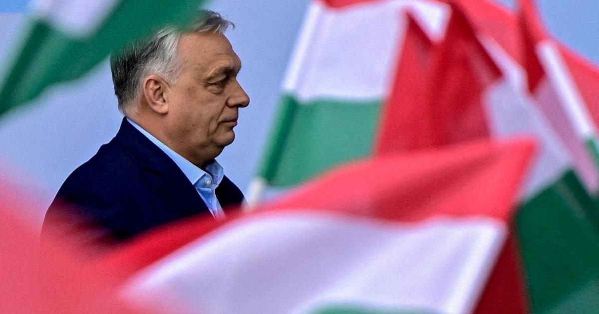 El primer ministro húngaro, Viktor Orbán, asiste a la primera "Gran Asamblea de Patriotas" de grupos nacionalistas de Europa, en Budapest, Hungría, el 23 de marzo de 2026.