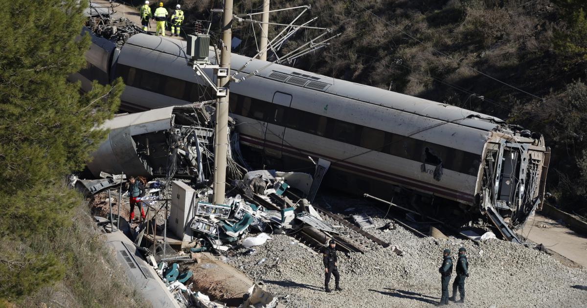 Vista de los restos del accidente ferroviario de Adamuz, Córdoba, en una imagen de archivo.