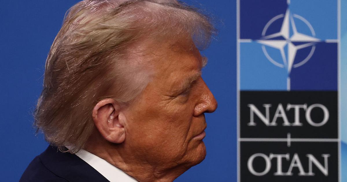 El presidente de EEUU, Donald Trump, durante la última Cumbre de la OTAN en La Haya (Países Bajos), el 25 de junio de 2025.