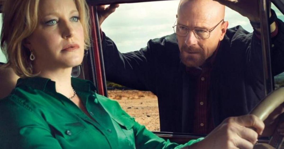 Anna Gunn (Skyler) y Bryan Cranstron (Walter White) en un fotograma de 'Breaking Bad'.