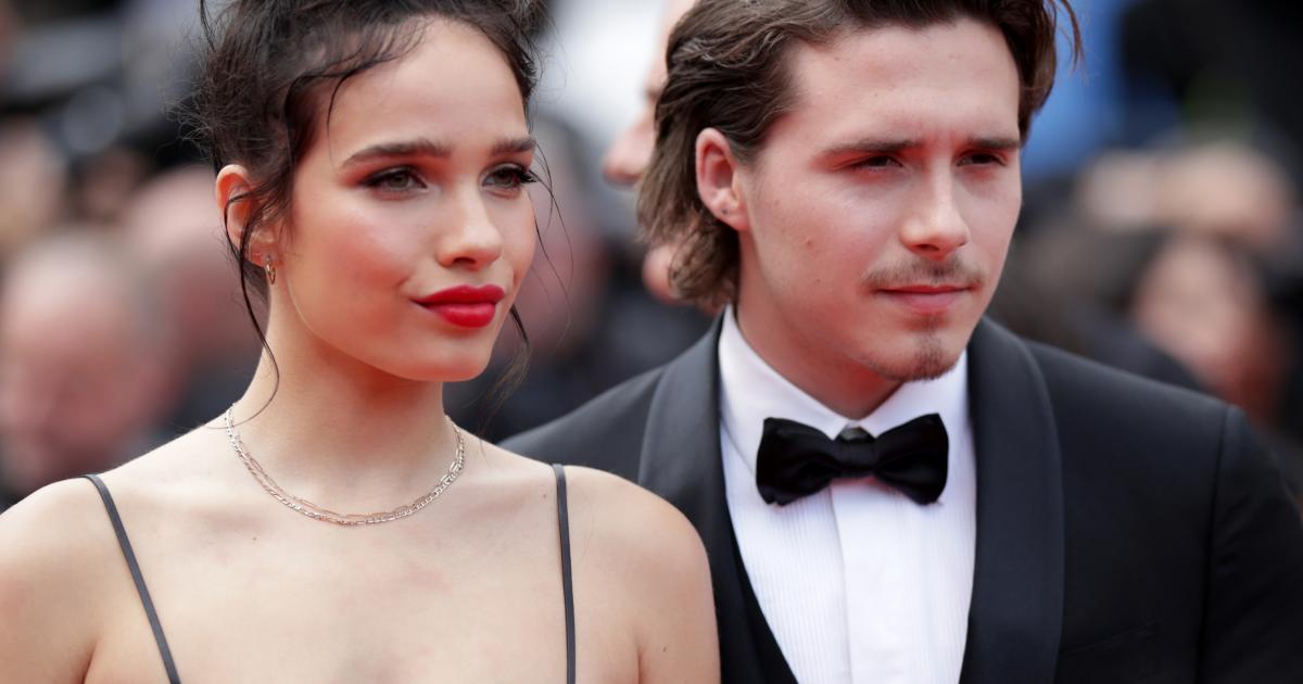 Hana Cross y Brooklyn Beckham, en Cannes en mayo de 2019