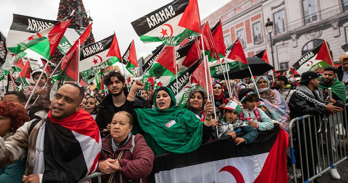 Manifestación a favor del puebo saharaui en Madrid