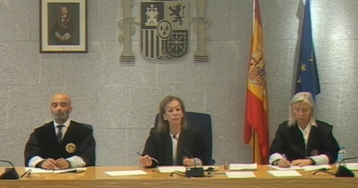 Teresa Palacios, jueza de la Audiencia Nacional, durante la declaración de Mariano Rajoy.