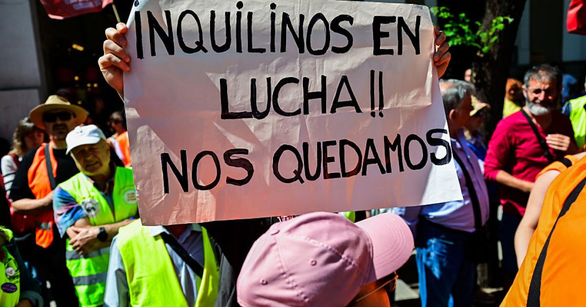 Manifestación de inquilinos por la vivienda