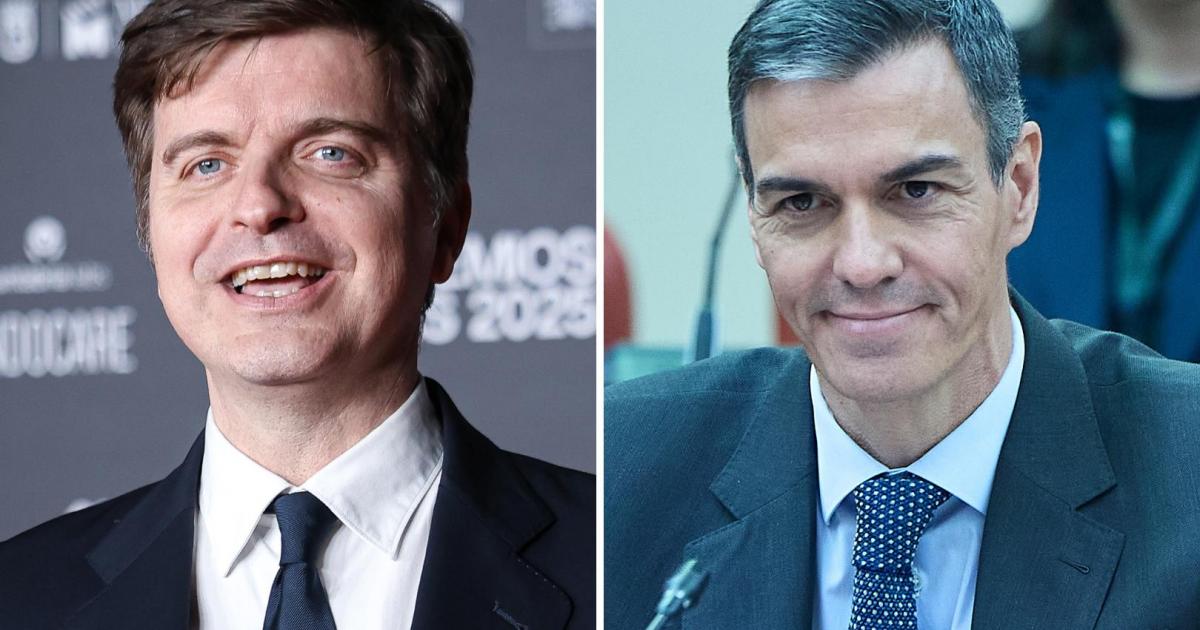 El periodista Marc Giró y el presidente del Gobierno, Pedro Sánchez.