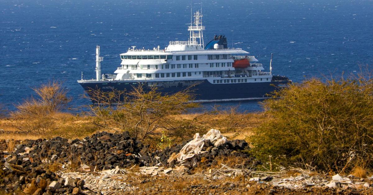 Crucero MV Hondius en Cabo Verde el 4 de mayo de 2026.