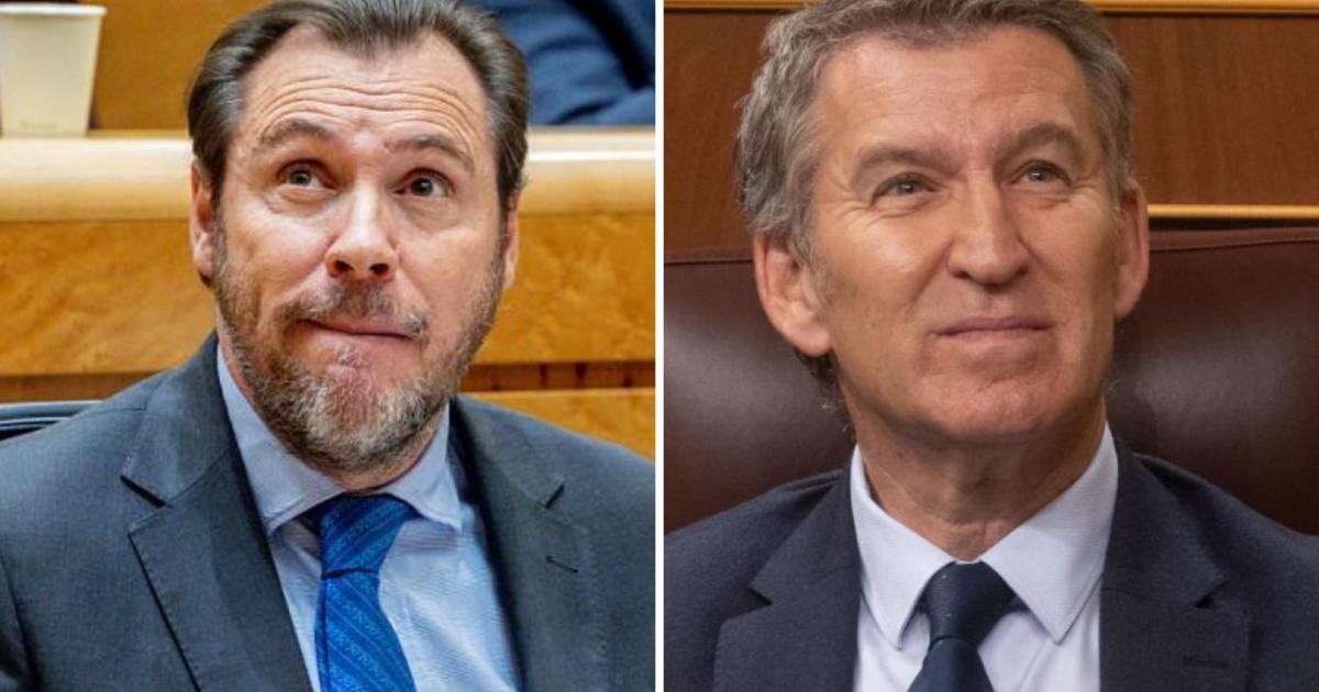 Fotomontaje de Óscar Puente y Alberto Núñez Feijóo.