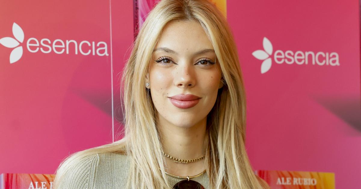 Alejandra Rubio en la presentación de su novela 'Si decido arriesgarme'