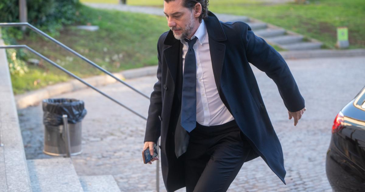 Jonathan Andic, en el tanatorio tras la muerte de su padre