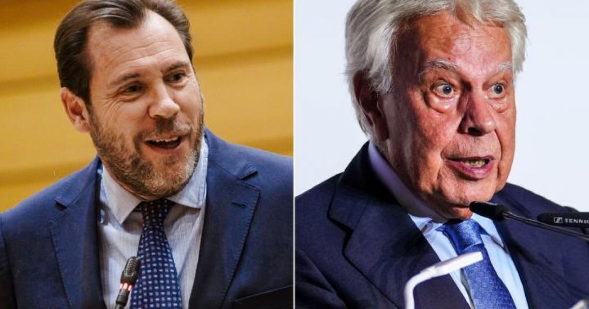 Óscar Puente y Felipe González