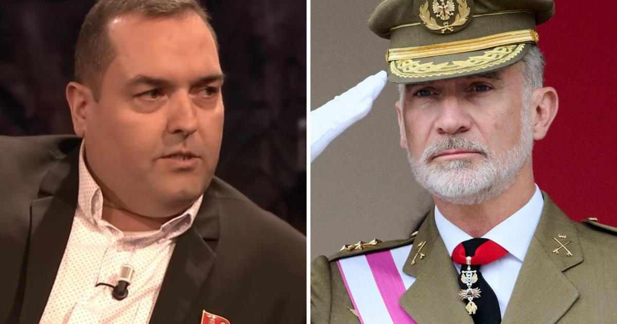 Fotomontaje de Alejandro Cao de Benós y Felipe VI.