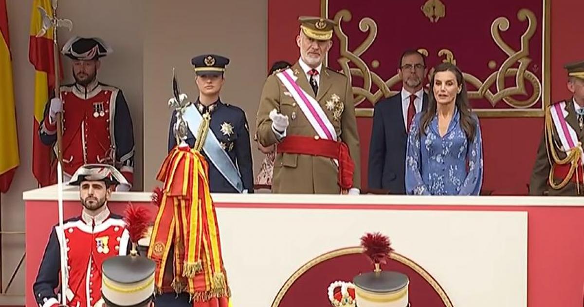 La princesa Leonor, el rey Felipe VI y la reina Letizia.