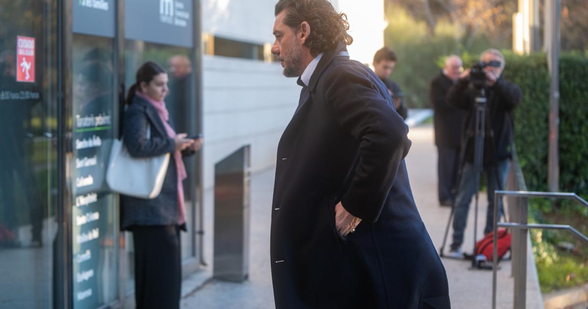 Jonathan Andic a su llegada a la capilla funeraria de su padre, el fundador de Mango, Isak Andic, el pasado 16 de diciembre