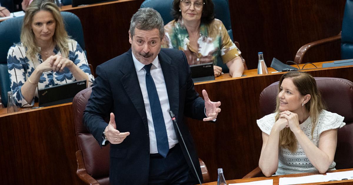 Mariano de Paco, durante la sesión de este jueves en la Asamblea