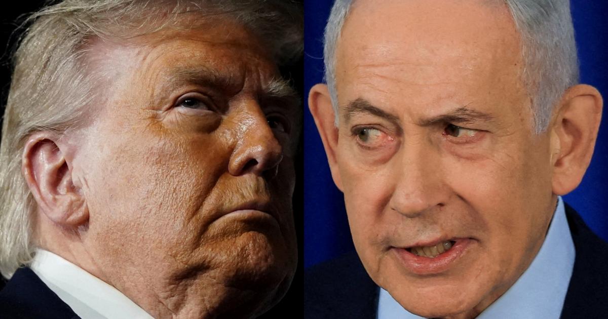 El presidente de EEUU, Donald Trump, y el primer ministro de Israel, Benjamin Netanyahu, en sendas imágenes de archivo.