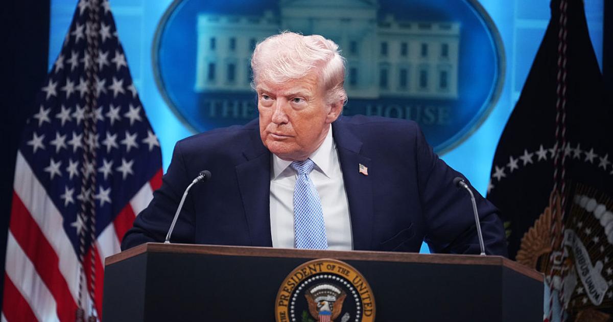 Donald Trump, en una comparecencia