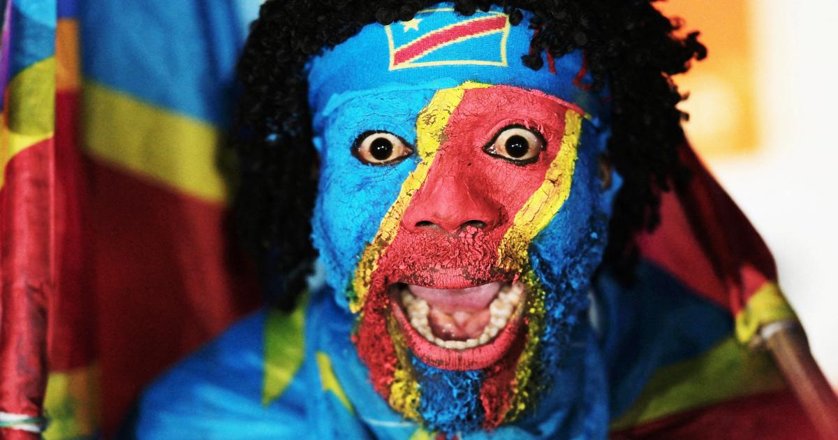Un aficionado de la selección de la República Democrática del Congo, durante el partido frente a Portugal en el Mundial 2026