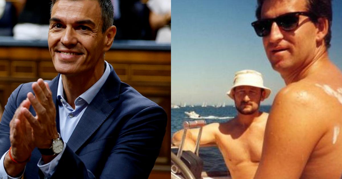 Pedro Sánchez y la fotografía de Feijóo junto a Marcial Dorado