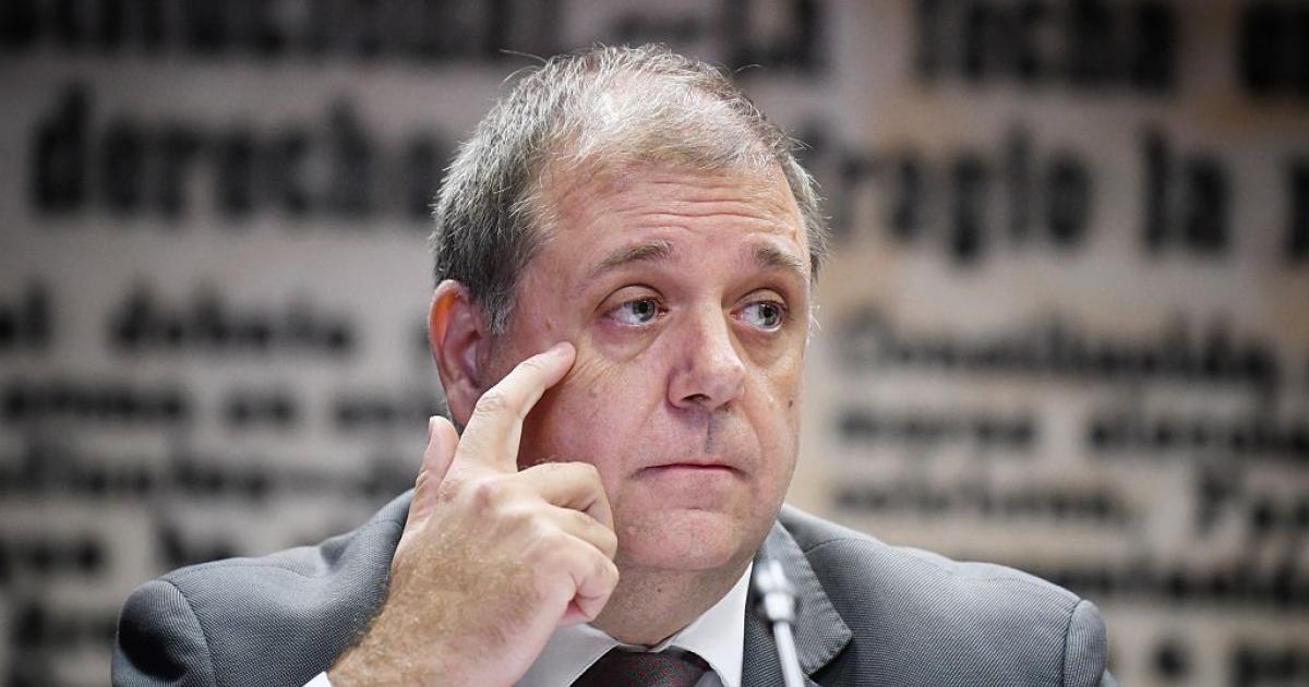 Juan Manuel Serrano, durante una comparecencia en el Senado