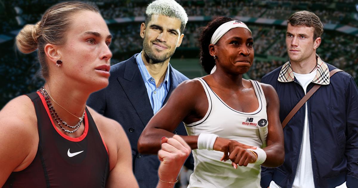Aryna Sabalenka, Carlos Alcaraz, Coco Gauff y Jack Draper