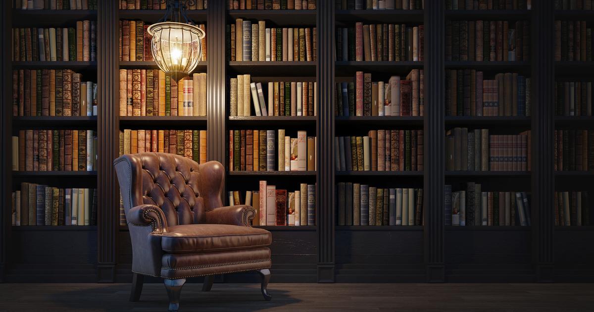 La biblioteca de una casa, en una imagen de archivo