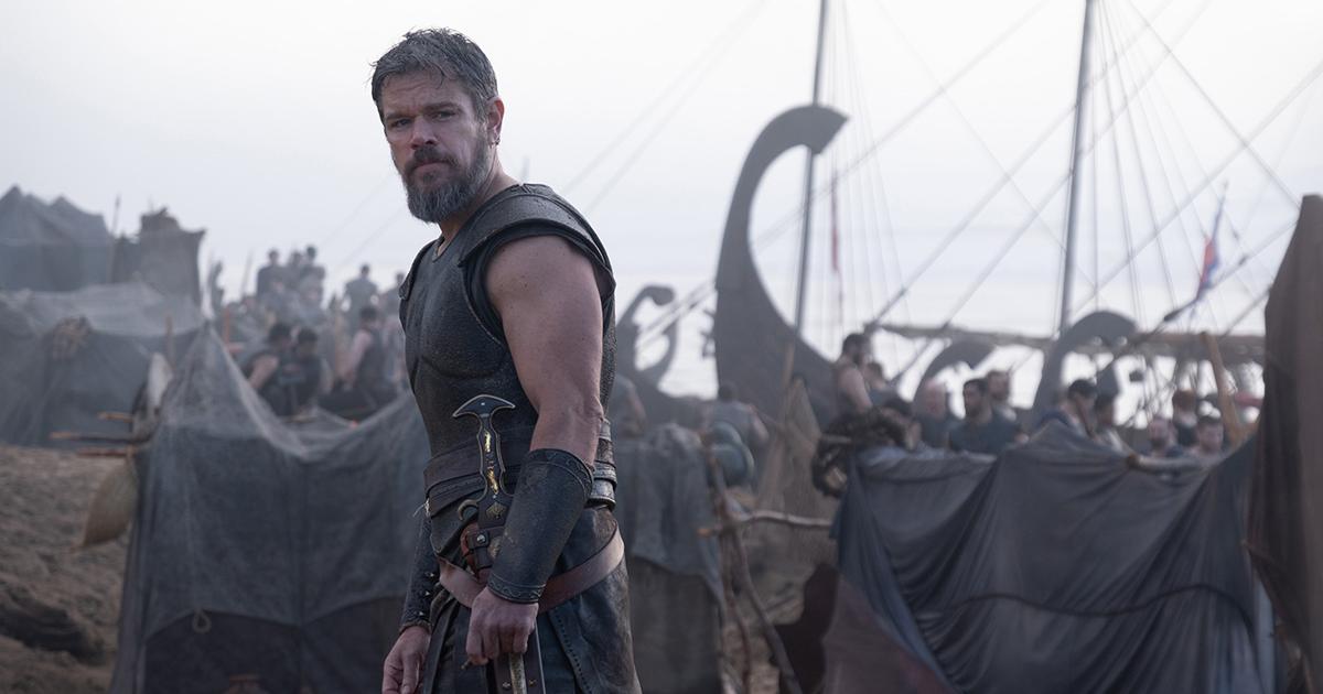 Matt Damon, en una escena de 'La odisea'