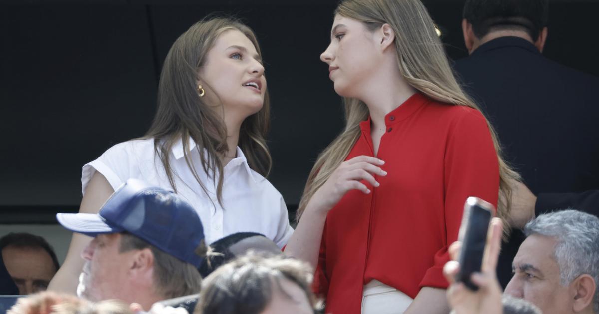 Leonor y Sofía, en la final del Mundial