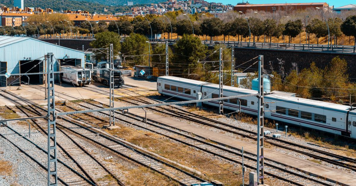 Uno de los talleres de mantenimiento de Renfe, en una imagen de recurso
