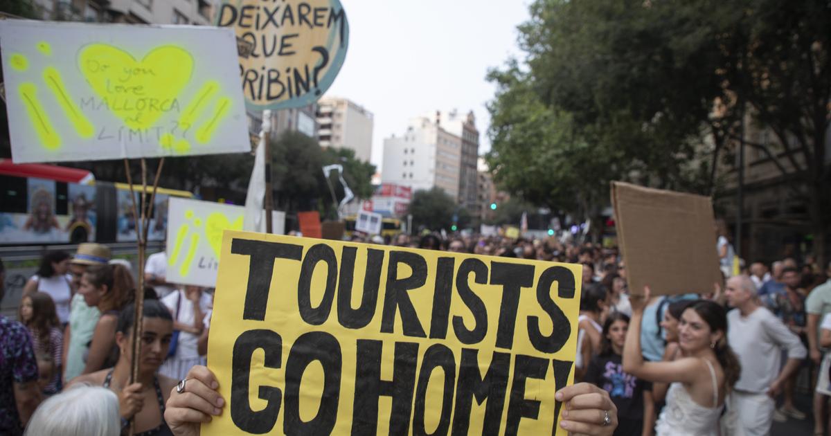 Protesta contra el turismo masivo en Mallorca, el 26 de julio de 2026