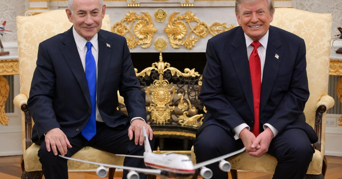Imagen de Trump y Netanyahu el mismo día de la reunión