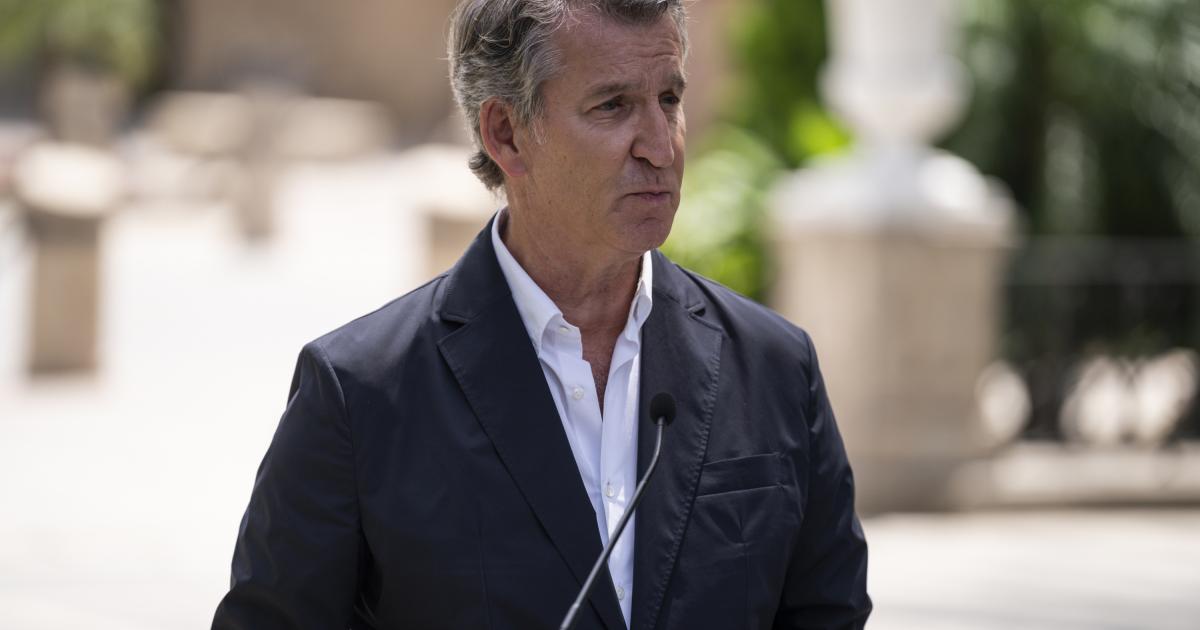 El presidente del PP, Alberto Núñez Feijóo.