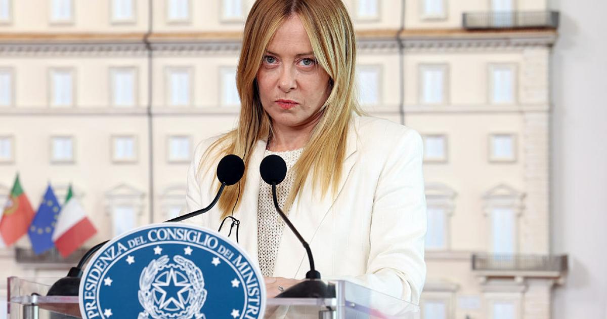 La primera ministra italiana, Giorgia Meloni