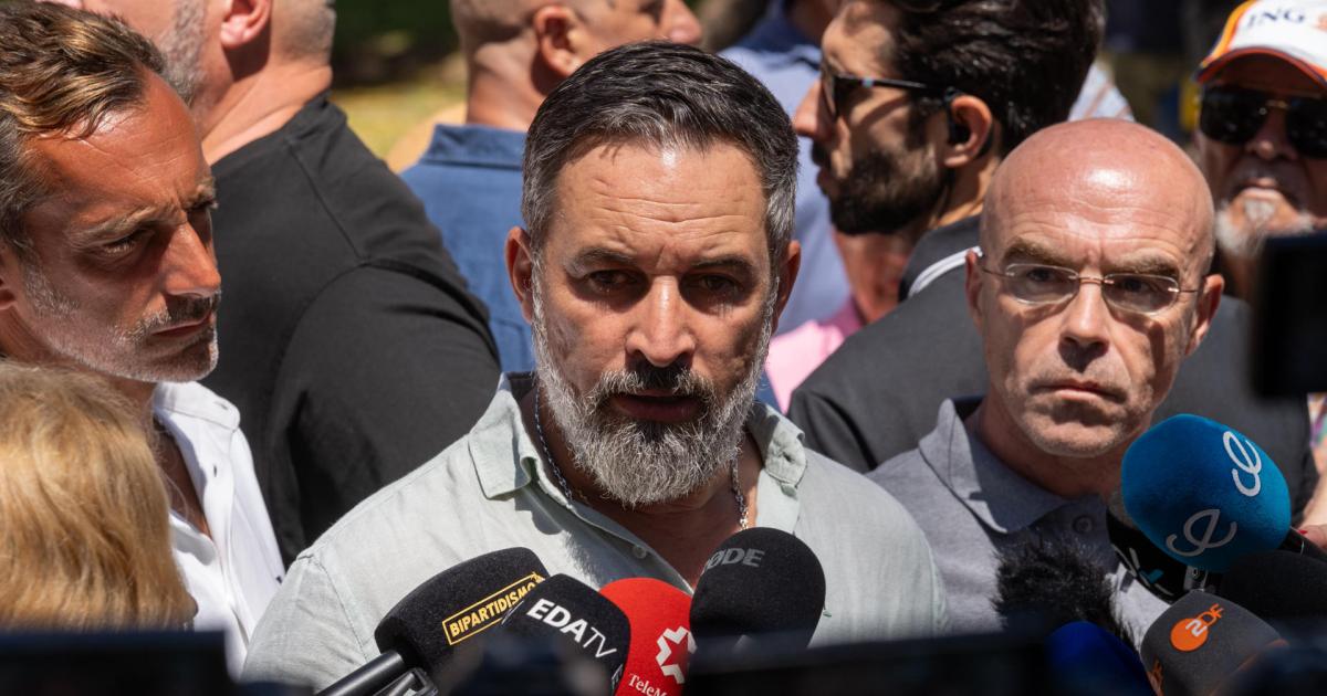 Santiago Abascal, el pasado domingo en Ceuta