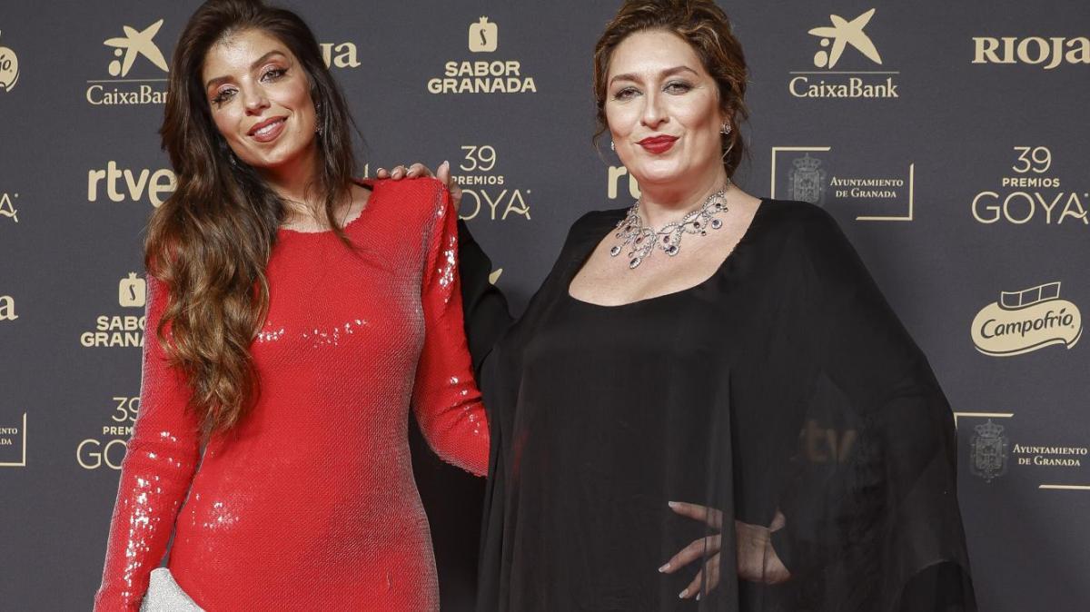 Estrella Morente y Solea Morente en la gala de los Goya 2025 celebrada en Granada, su ciudad natal.
